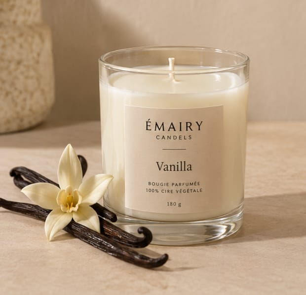 Bougie parfumée Vanilla Émairy Candles